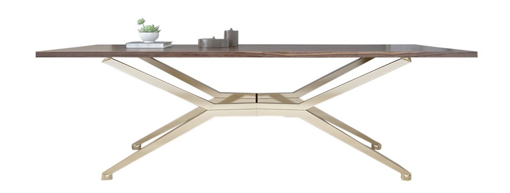 Marble and Metal Office Desk