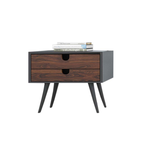 Wooden Black Nightstand