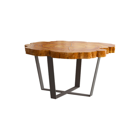 Wood and Metal Side Table