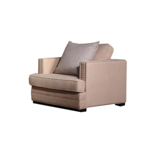 White Fabric Armchair
