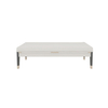 White Fabric Bench