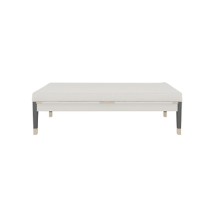 White Fabric Bench