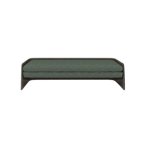 Green Fabric Bench