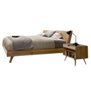 Natural Wood Bed