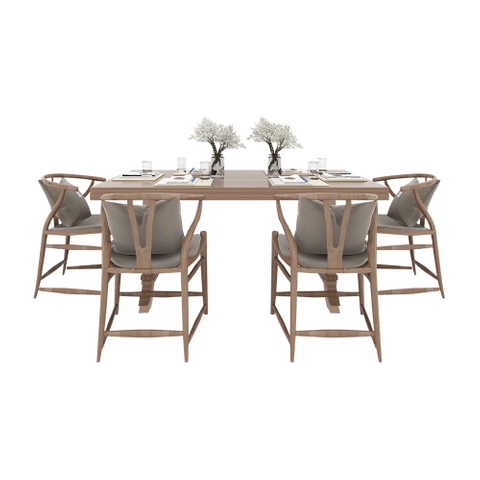 Wood Dining Table Set 