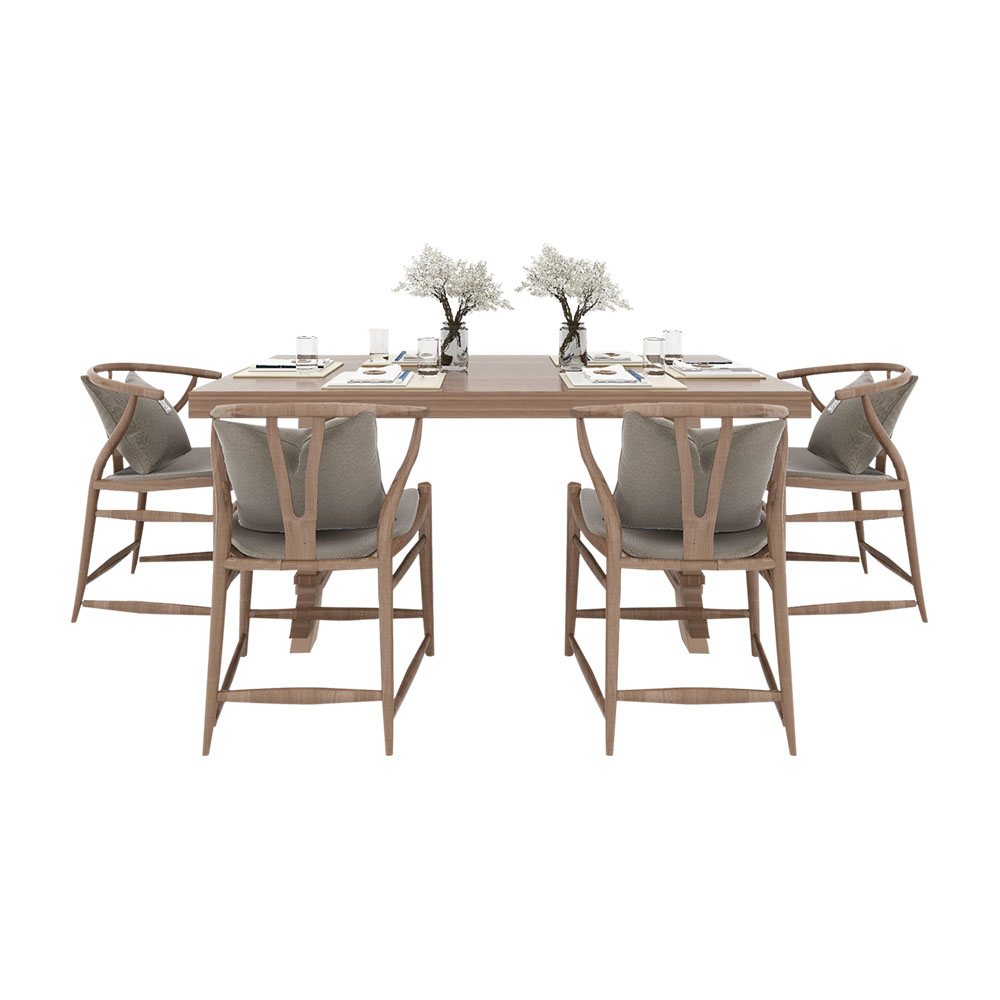 Wood Dining Table Set 
