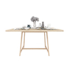 Marble and Wood Dining Table