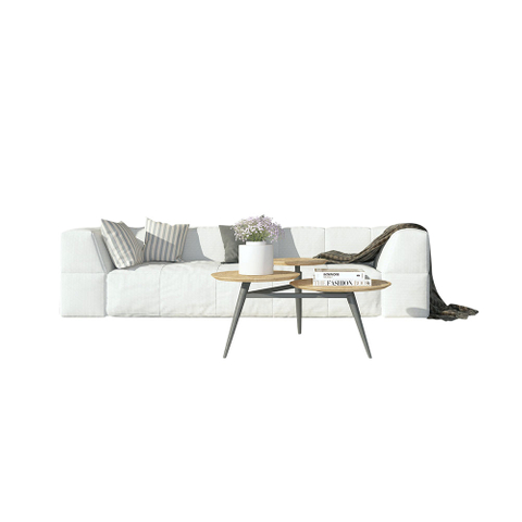 White Fabric Sofa