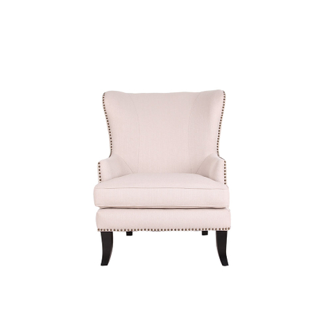 Wingback Chair with Nailhead Trim