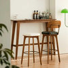 Modern High Wooden Bar Table Set