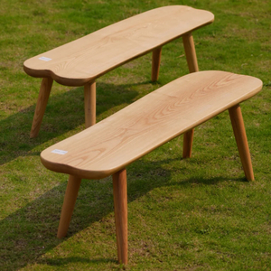 Natural Ash Wood Bench