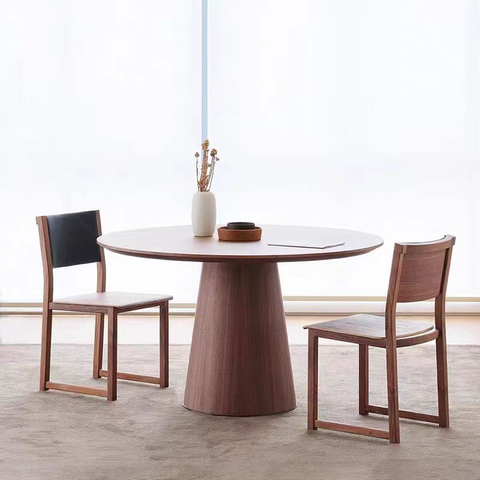 Cone Base Round Dining Table Set