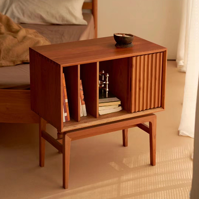 MidCentury Storage Side Table
