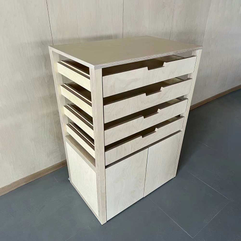 Birch Plywood Drawer Unit