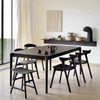 Modern Black Dining Table Set