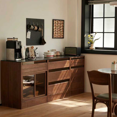 Walnut Kitchen Cabinet