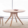 Elegant Curved Leg Round Dining Table